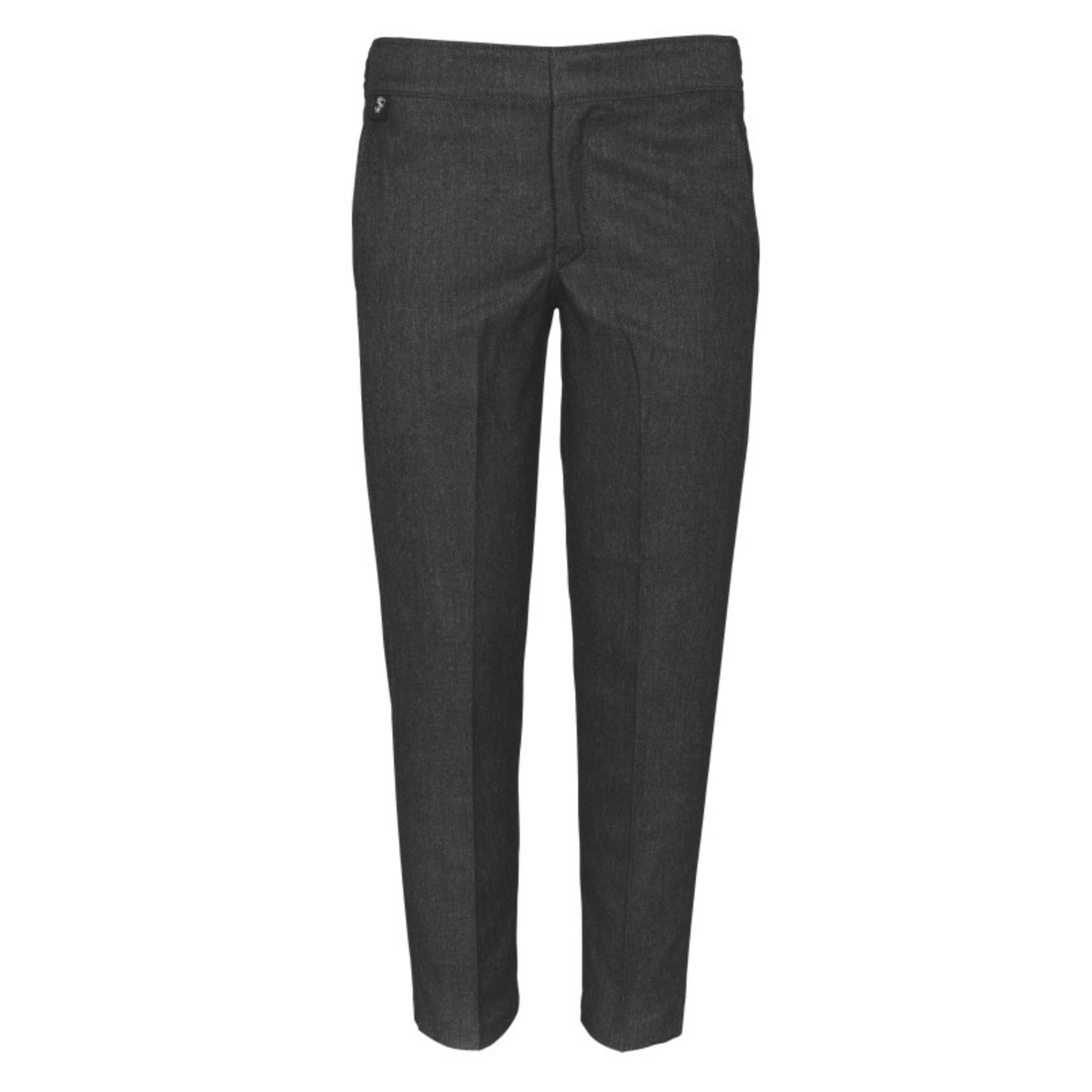 Boys Skinny Fit School Trousers Charcoal